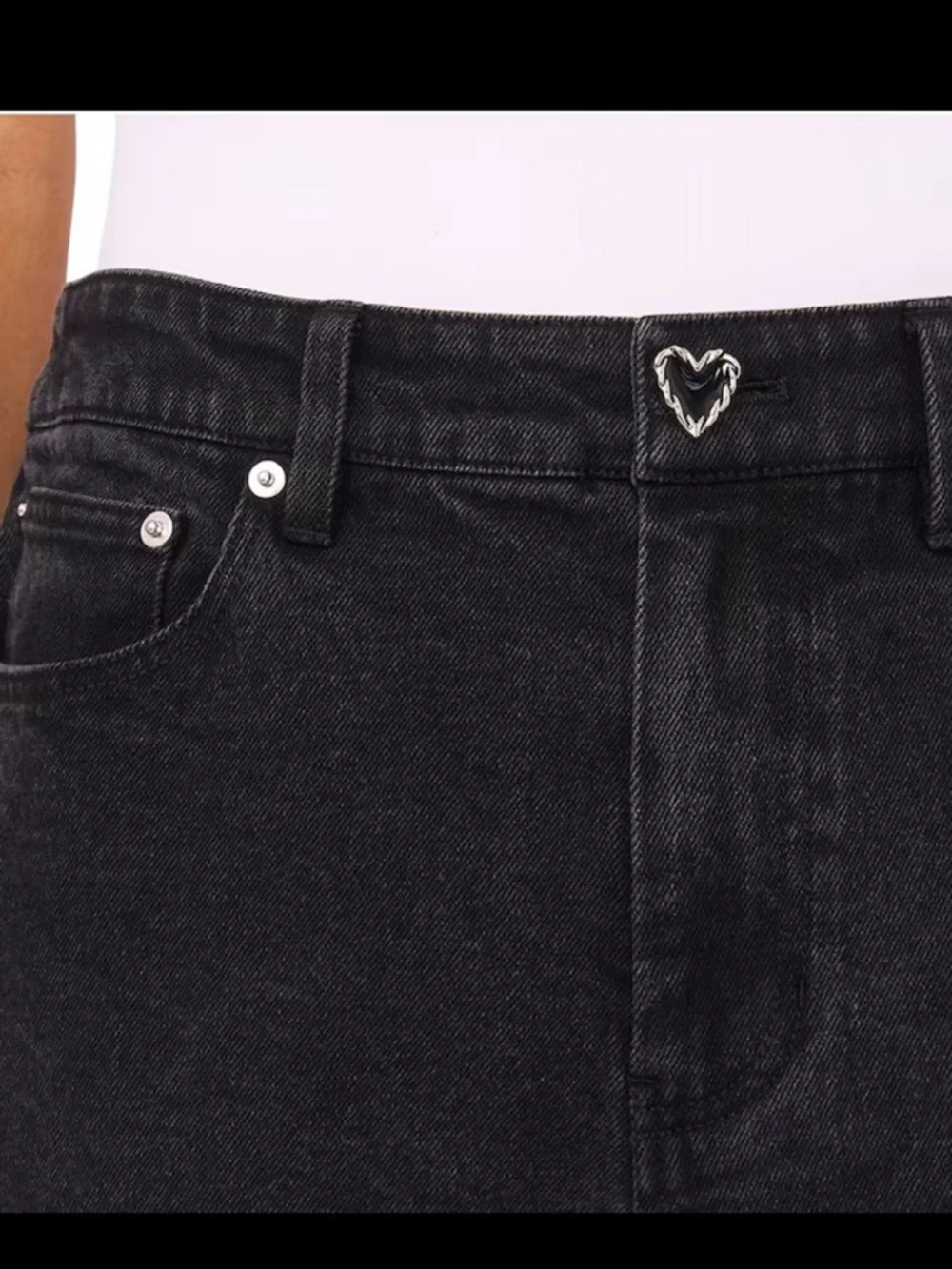 CeCe Black Wide Leg Classic 5-Pocket Jeans Size 12